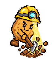 digging potato